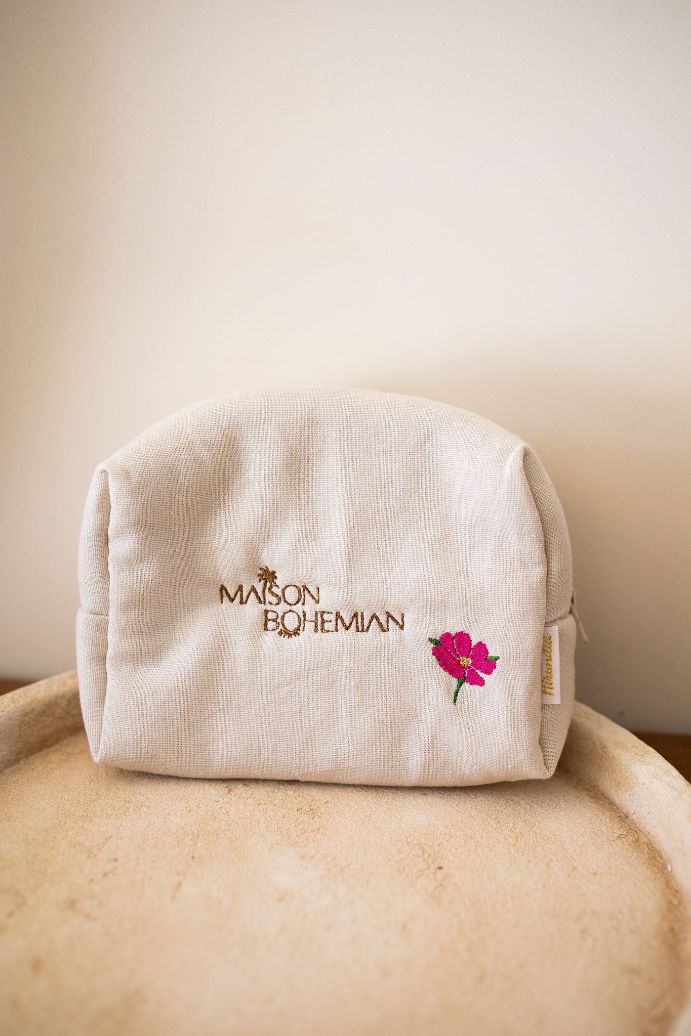 Trousse de beauté "lin" - personnalisable