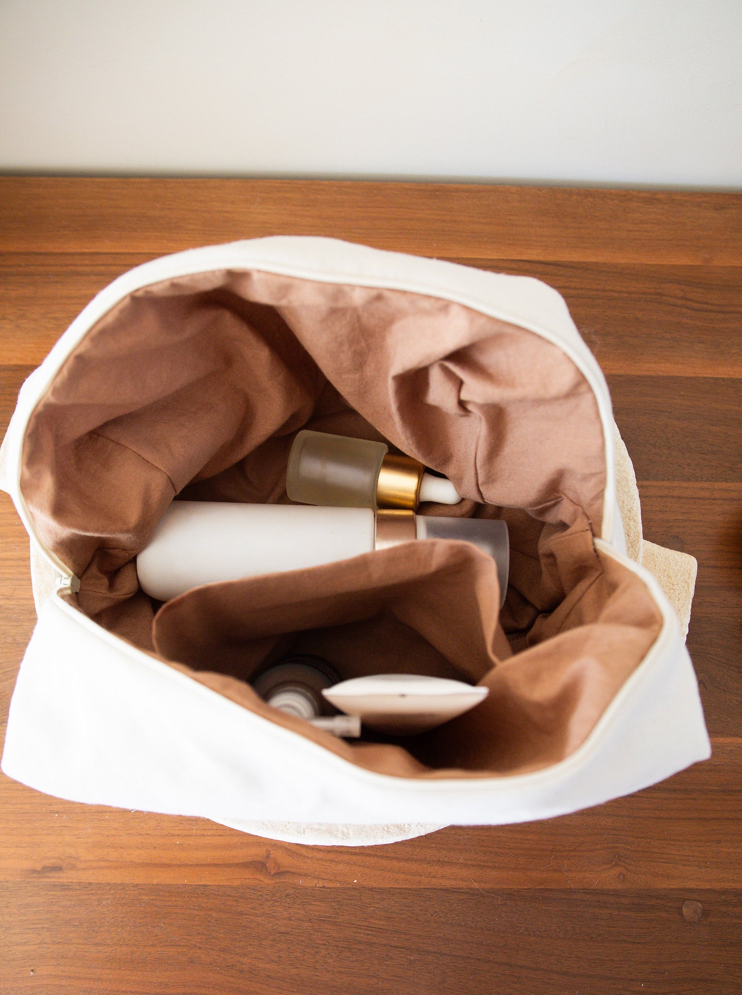 Trousse de toilette "lin" - personnalisable