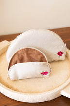 Duo trousses demi-lune "lin" - personnalisable