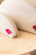 Duo trousses demi-lune "lin" - personnalisable