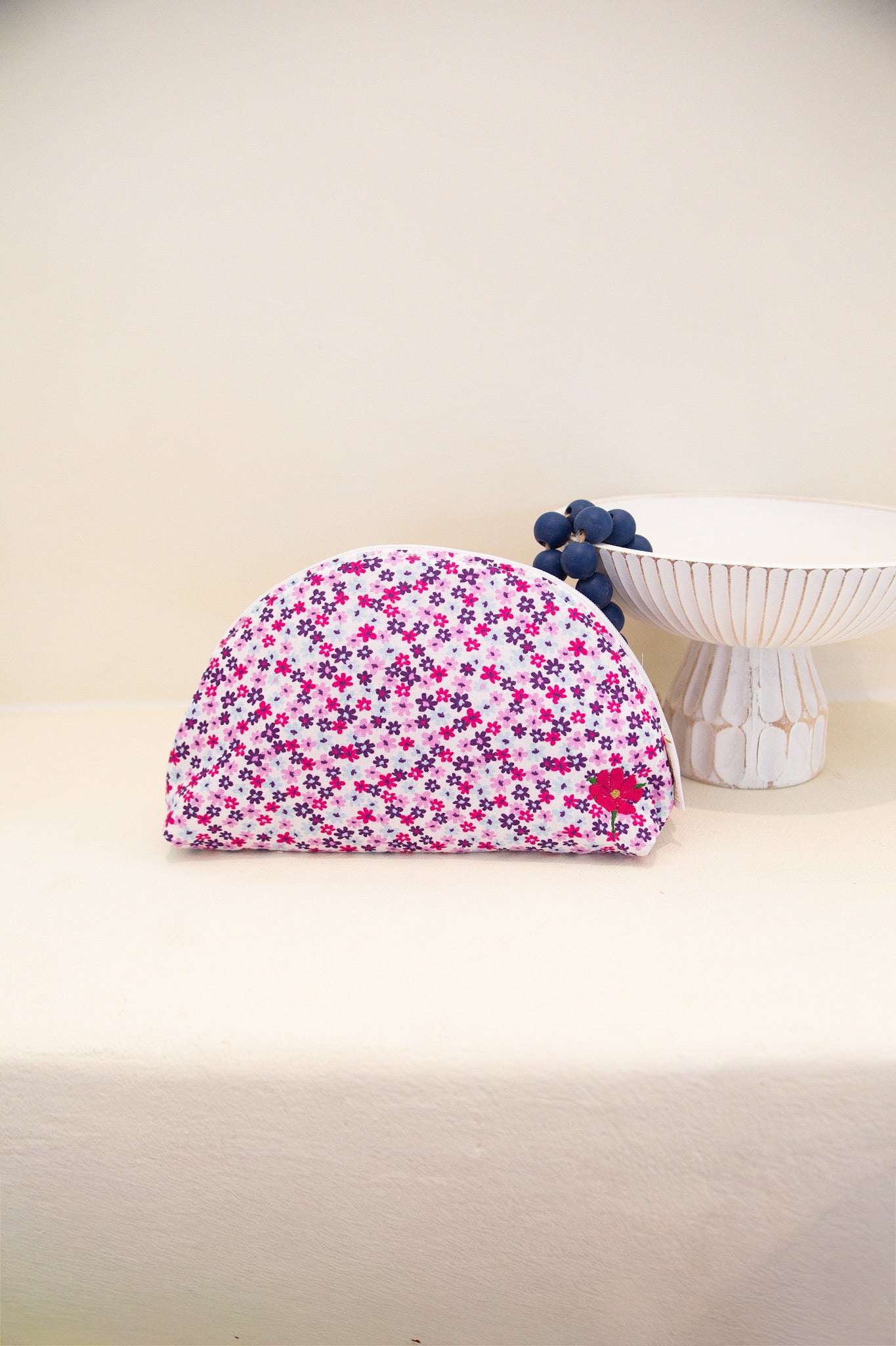 Grande trousse demi-lune "Eclosion" - personnalisable
